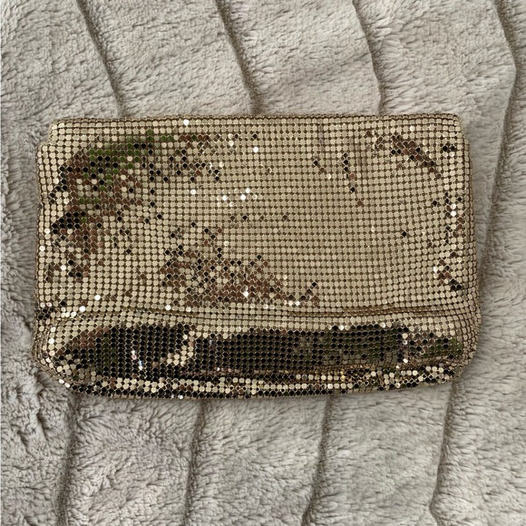 BCBGMaxAzria Gold Mesh Evening Bag - Picture 7 of 10